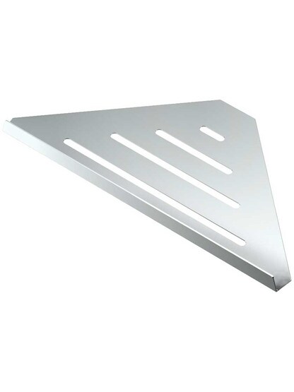 13 inch Exton Shower Corner Shelf in Polished Chrome.